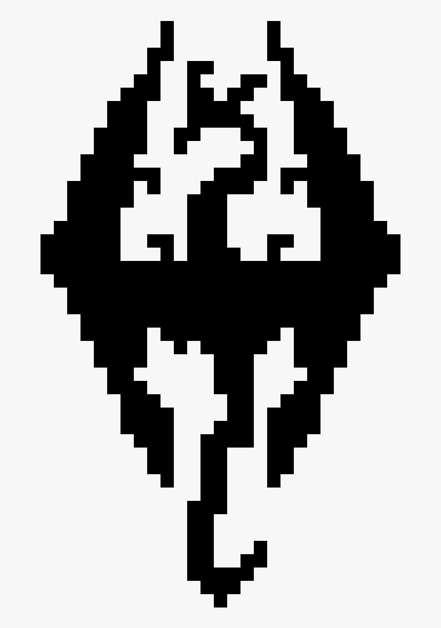 Skyrim Logo Pixel Art