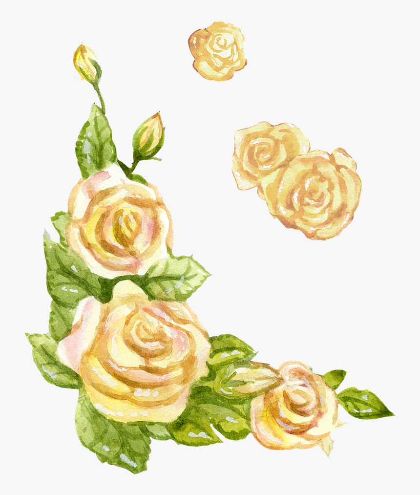 Yellow Flower Watercolor Transpa