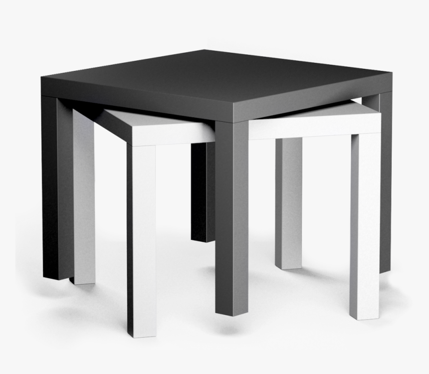 Lack Side Table Black And White3