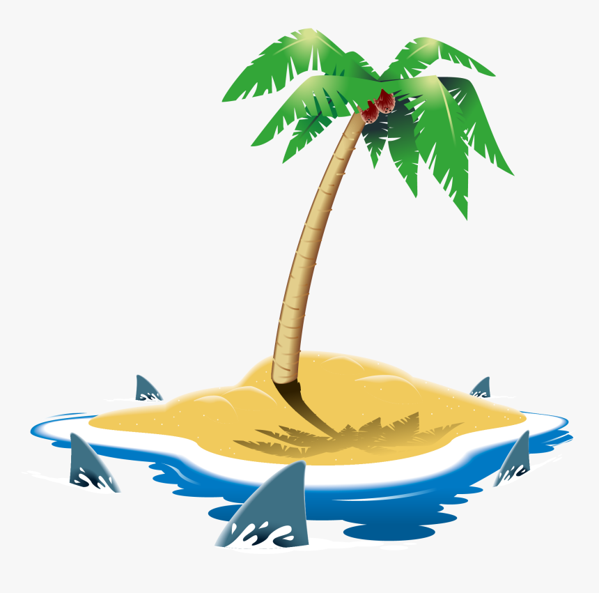 Egyptian Clipart Palm Tree - ภาพ วาด รูป เกาะ