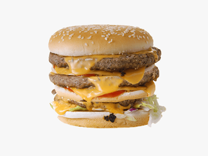 Fish Sandwich Clipart - Quadruple Cheeseburger