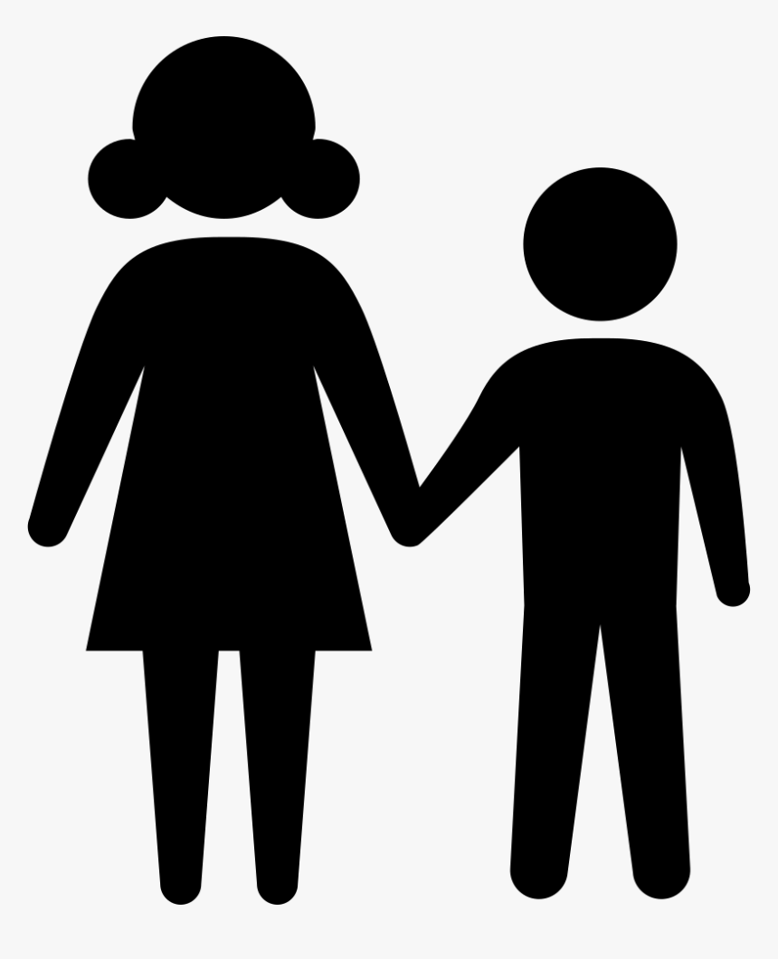 Png File Svg - Boy And Girl Hold
