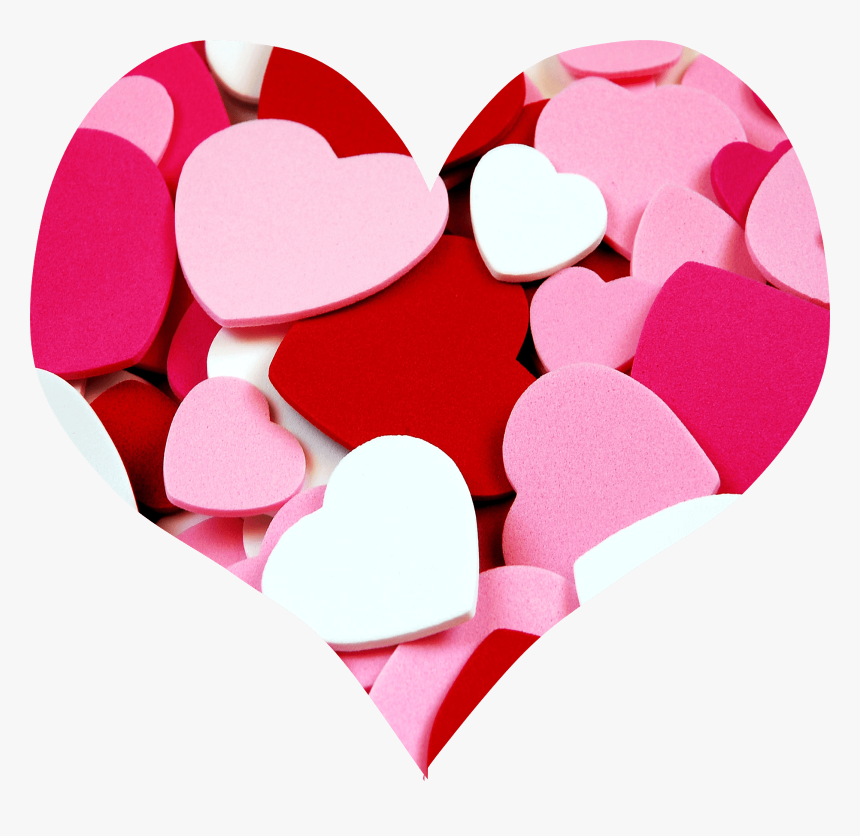 Transparent Pink Heart Clipart - Red White And Pink Day