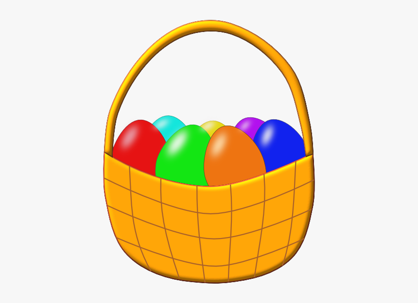 Easter Basket Png Free Download - Easter Basket With Eggs Clipart
