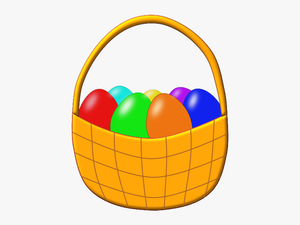 Easter Basket Png Free Download - Easter Basket With Eggs Clipart