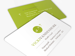 Transparent Blank Business Card Png - Nutrition Consultant Business Cards