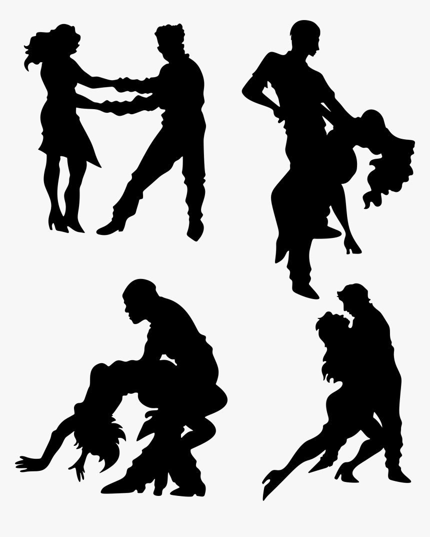 Silhouette Couples Dancing