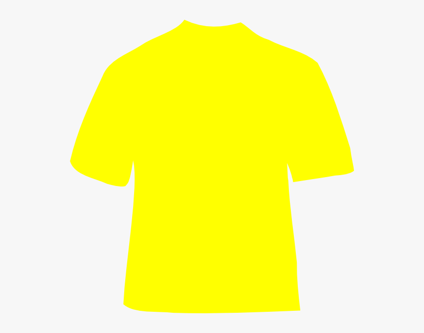 People Clipart T Shirt Yellow - Plain Yellow T Shirt Front
