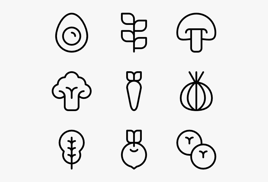 Vegetables - Alcohol Icons