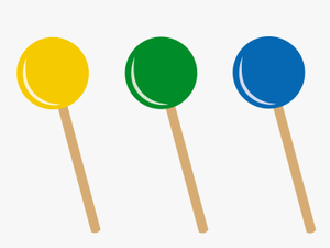 Lollipops In Seven Flavors - Lollipop Clip Art