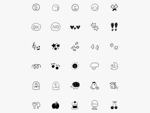 Printing Emojis Black And White