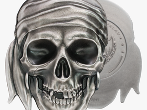 Palau 2017 Pirate Skull Antique Finish Silver Coin