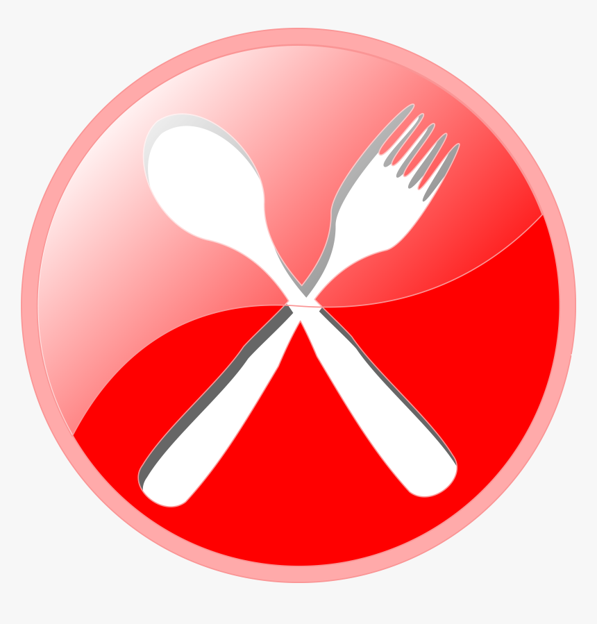 Red Fork And Knife Png - Logo Sendok Dan Garpu
