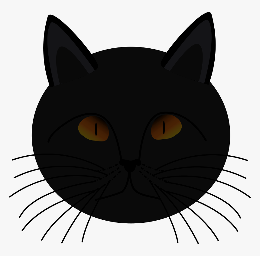 Black Cat Kitten Clip Art - Blac