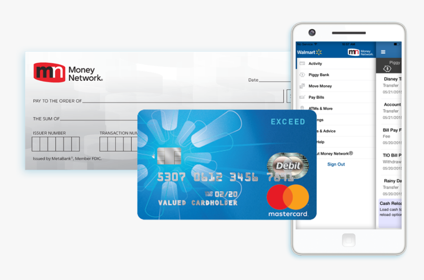 Take Advantage Of The Money Network®service Including - Walmart Money Network Card