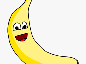 Transparent Banana Clip Art - Happy Banana