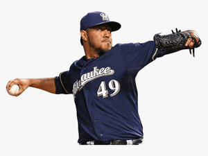 Clip Art Hispanic Baseball Player - Milwaukee Brewers Player Png