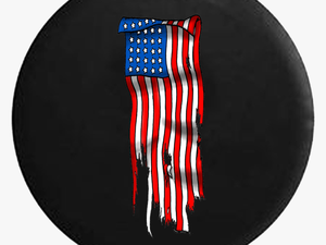 Usa Flag Clip Art Png -vertical Tattered American Flag