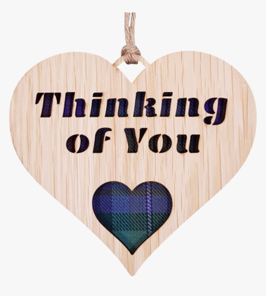 Thinking Of You Heart Hanging Plaque - Heart