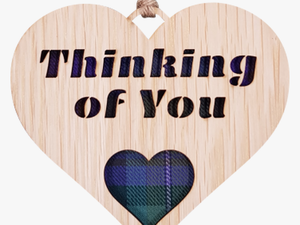 Thinking Of You Heart Hanging Plaque - Heart