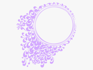 Purple Vintage Clip Art - Blue Circle Design Logo