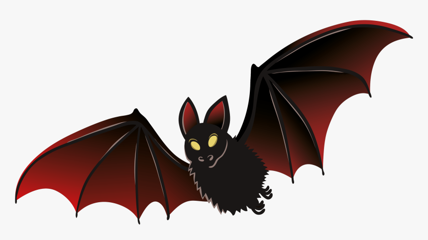 Black Red Bat - Bat Png