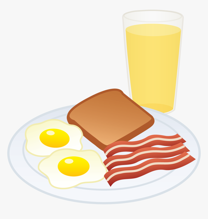 Eggs Bacon Toast And Juice - Egg