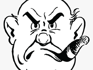 Transparent Angry Man Png - Gruff Clipart