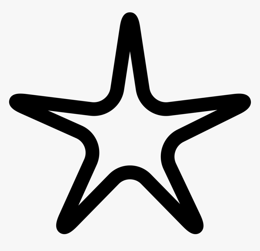 Transparent Star Line Png - Stars Clip Art Empty