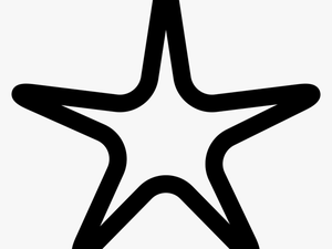 Transparent Star Line Png - Stars Clip Art Empty