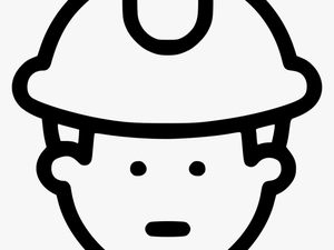 Construction Worker Site Helmet Safety - Construction Worker Helmet Drawing