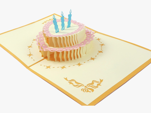 Birthday Cake 3d Pop Up Card - Birthday Cake 3d Png