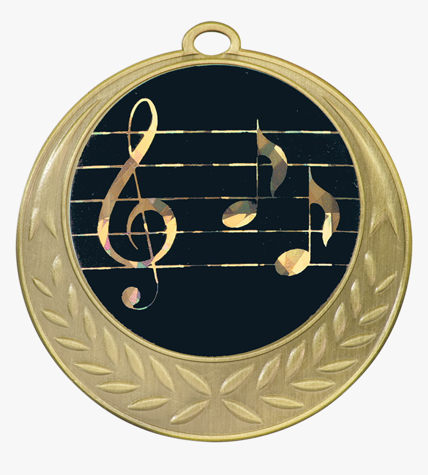 Antique Gold Music Medal - Circl