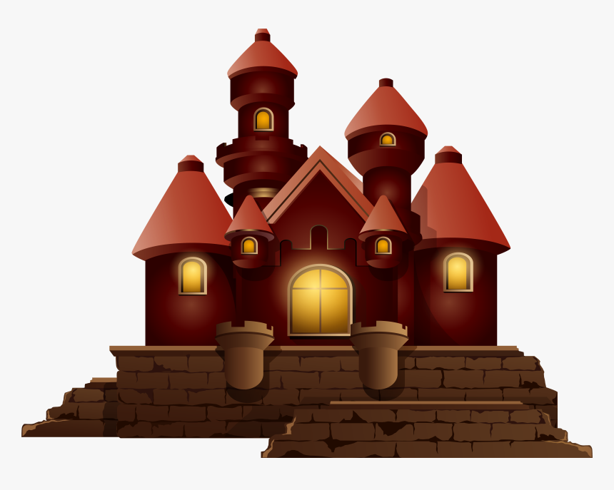Red Small Castle Png Clipart Image - Small Castle Png
