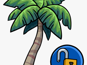 Tropical Palm Unlockable Icon - Club Penguin Tree Png