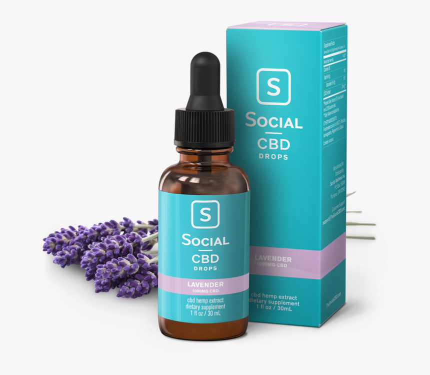 Social Cbd Drops Lavender - Cbd Essential Oil Roller
