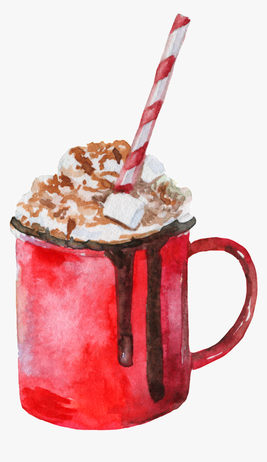 Hand Painted Winter Warm Coffee Png Transparent