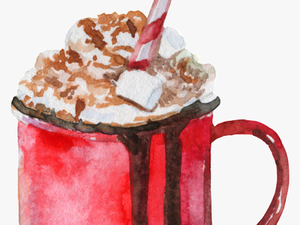 Hand Painted Winter Warm Coffee Png Transparent
