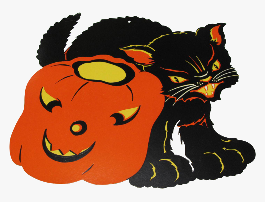 Transparent Halloween Black Cat 