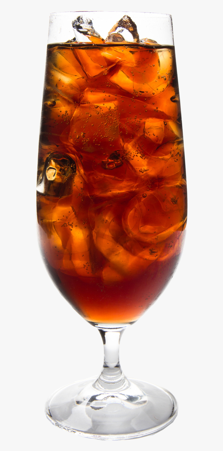 Cola With Ice Cubes Png Free Image - Iced Tea
