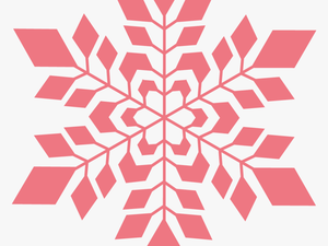 Snowflakes Png Red - Transparent Background Red Snowflake Clipart