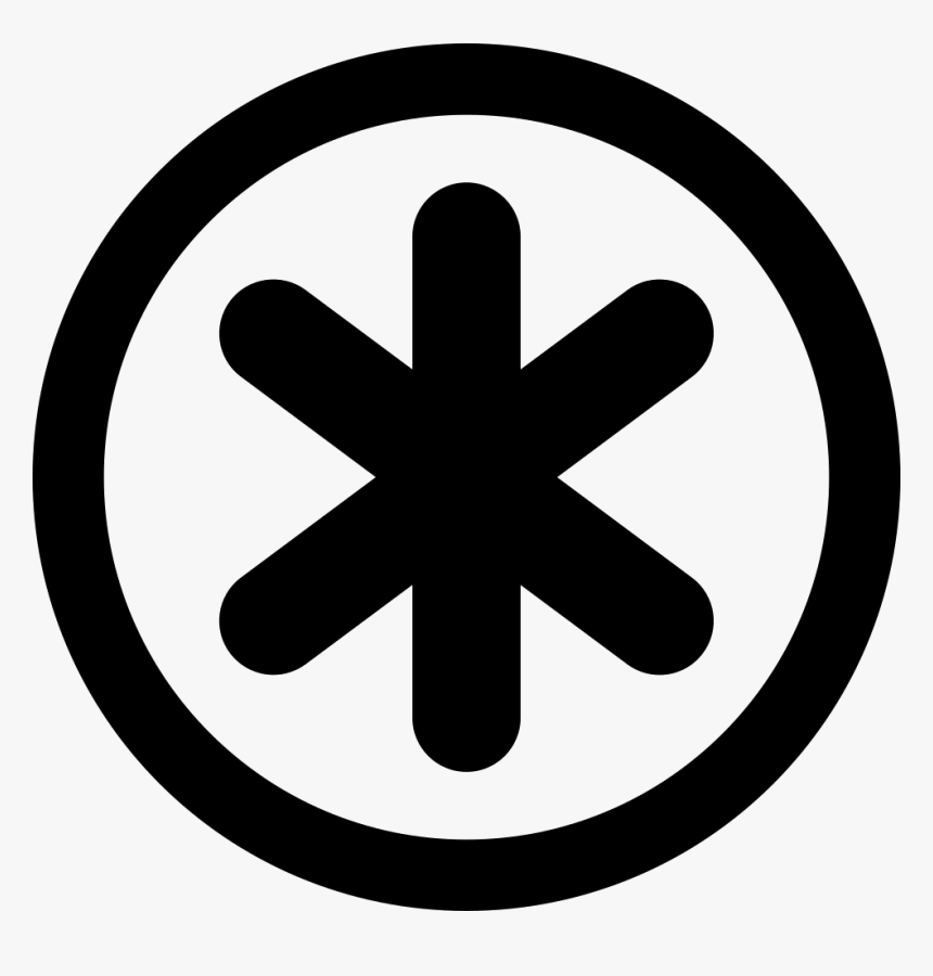 Asterisk Star Symbol In Circular
