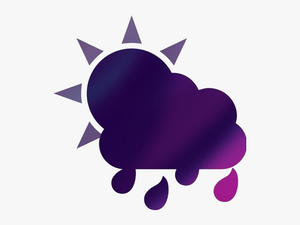 Sun Rain Cloud Png Transparent Image For Download - Illustration