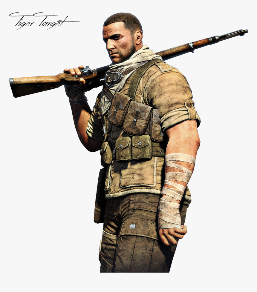 Sniper Elite Png Transparent Image - Sniper Elite 4 Render