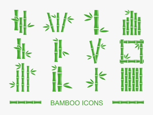 Bamboo Icons Vector - Symmetry