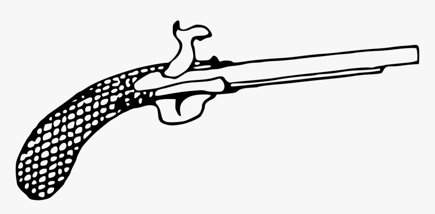 Flintlock Pistol Firearm Rifle - Flintlock Pistol Clipart