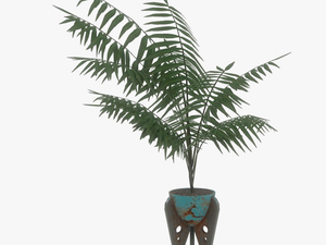 Fo4 Blue Potted Plant - Portable Network Graphics