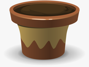 Pot With Soil Png