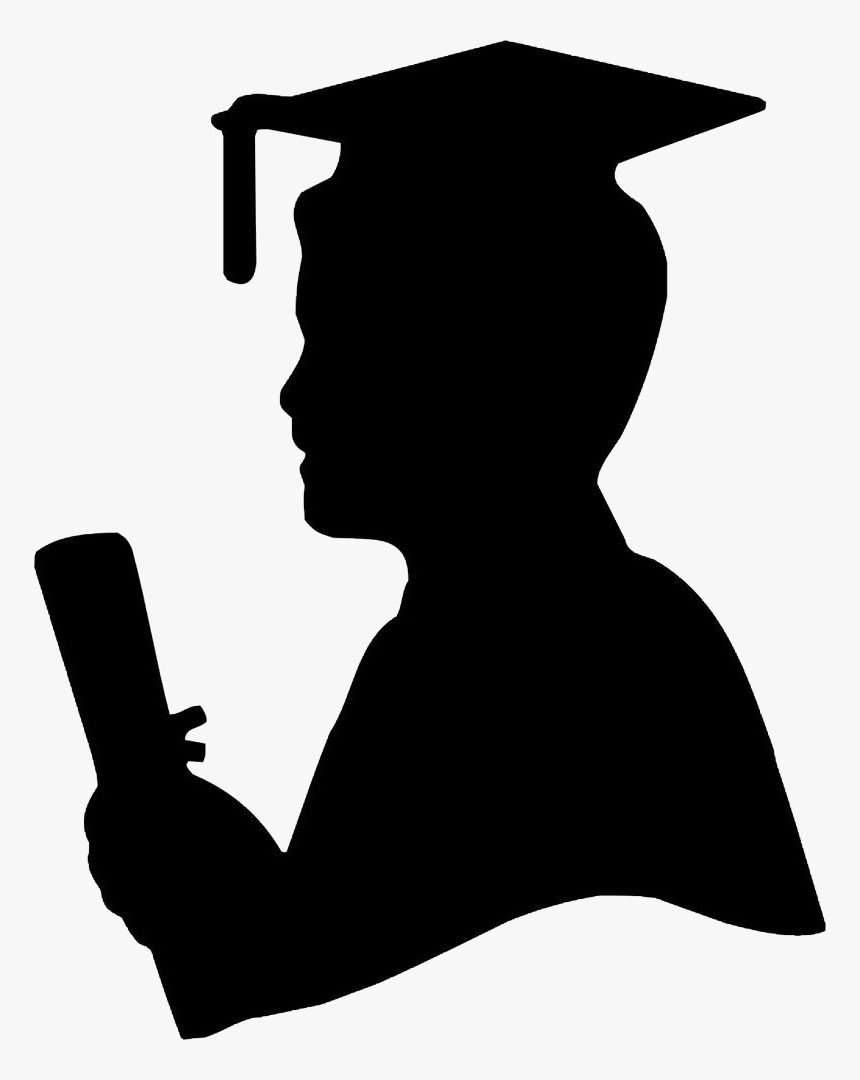 Transparent Graduation Silhouette Png - Silueta De Hombre Graduado