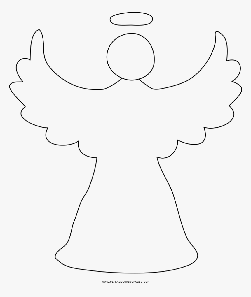 Christmas Angel Coloring Page - 